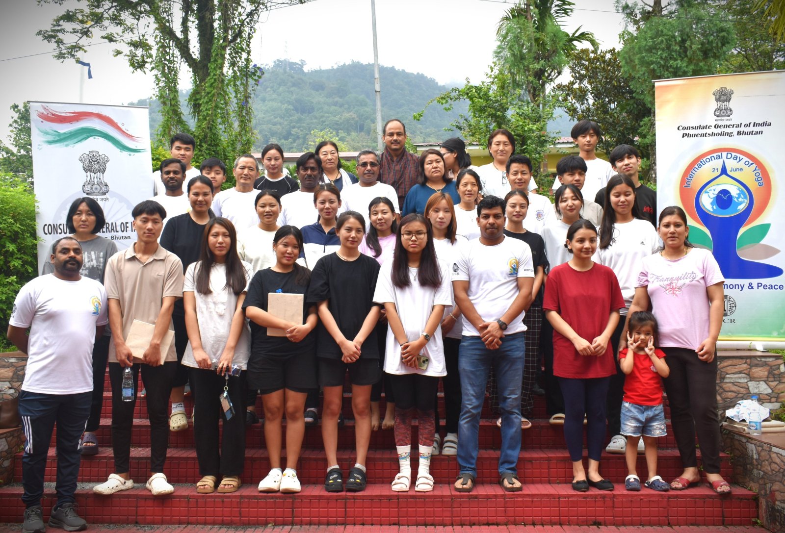 CGI Phuentsholing, conducted a guided yoga session  at Samtse Collage of Education (04-06-2025)