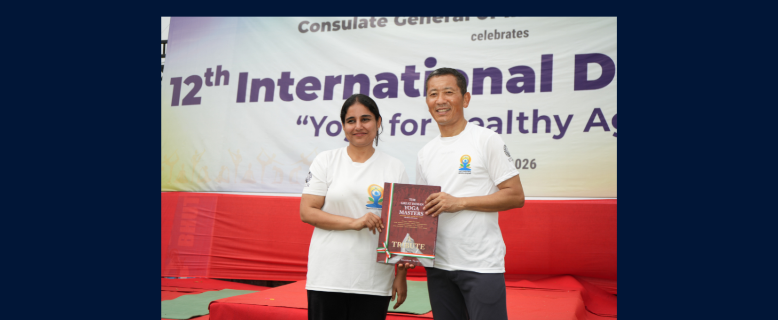 A glimpse of the 12th International Day of Yoga celebration in Gelephu Mindfulness City