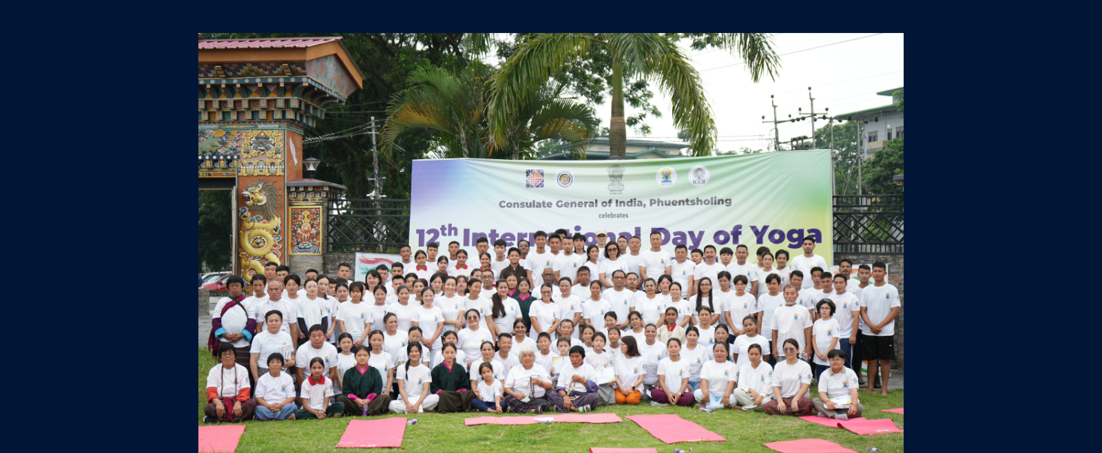 A glimpse of the 12th International Day of Yoga celebration in Gelephu Mindfulness City