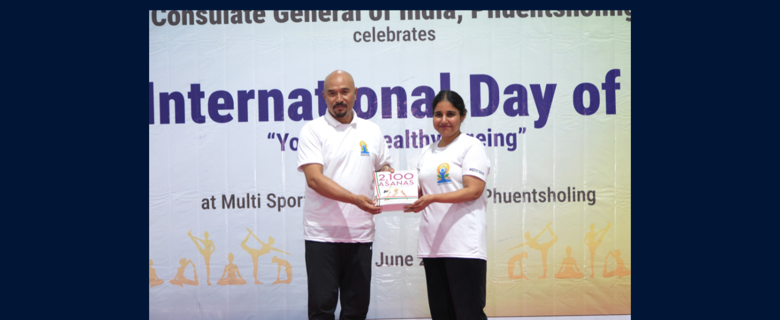 A glimpse of the 12th International Day of Yoga celebration in Phuentsholing