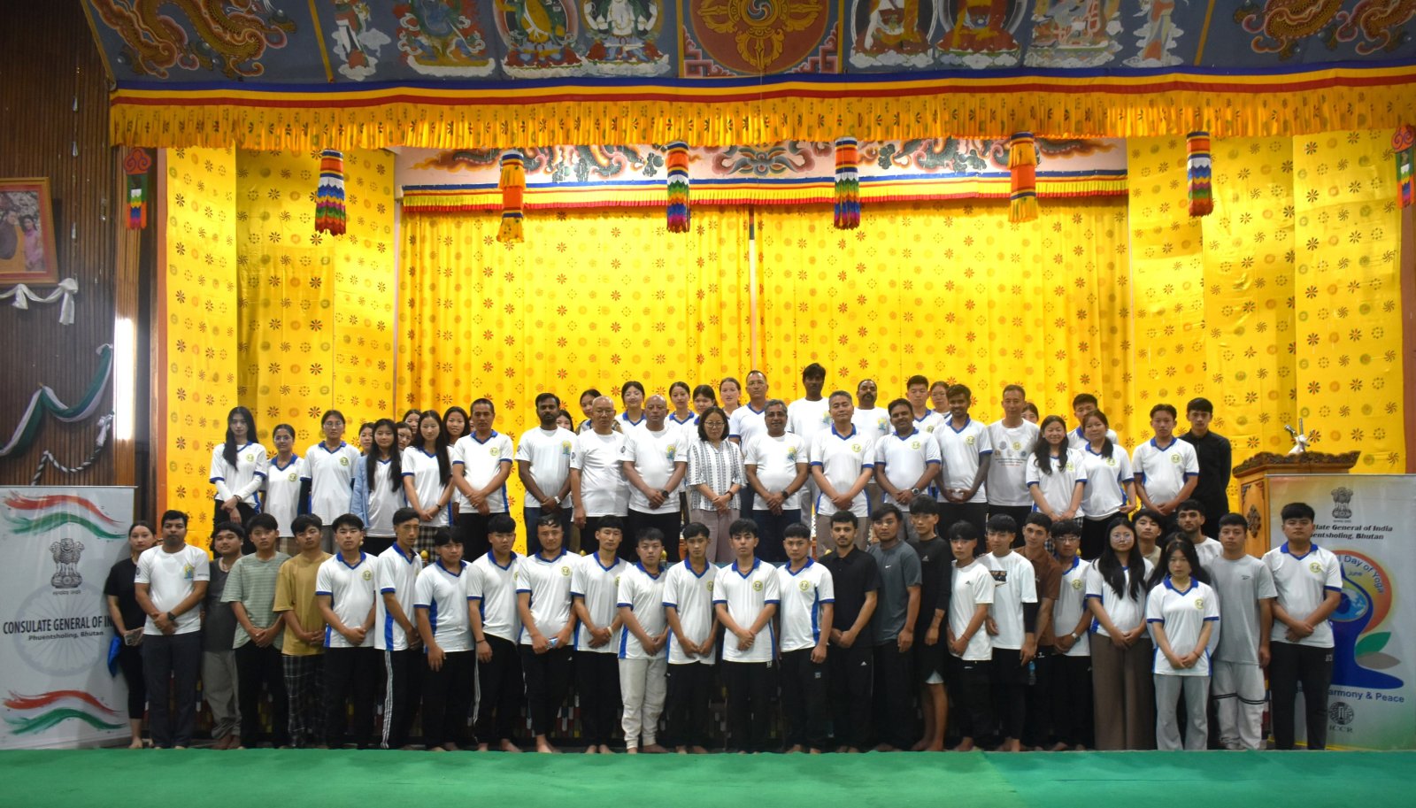 CGI Phuentsholing, conducted a guided yoga session  at Jigme Namgyel Engineering College, Dewathang, Samdrup Jongkhar (16-06-2025)