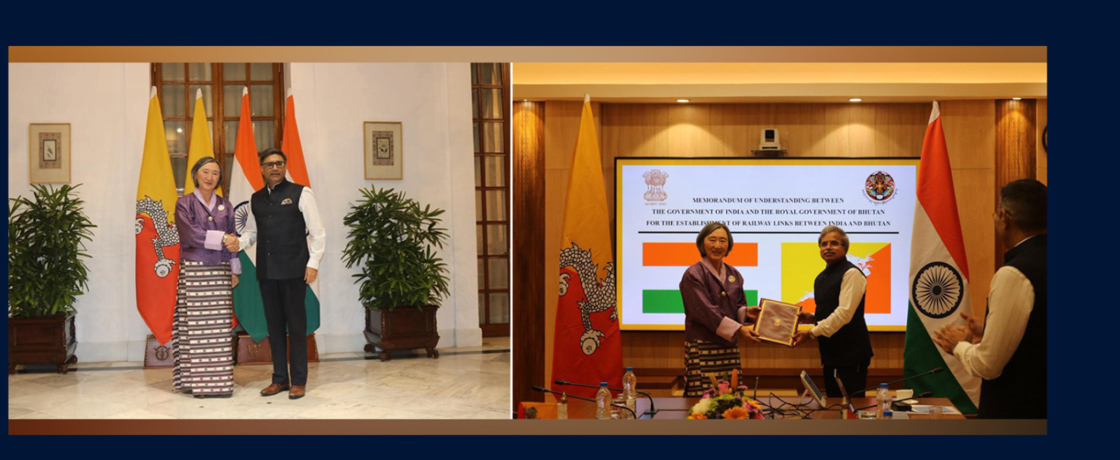 Signing of MoU on establishment of rail links between India and Bhutan in New Delhi  (29 September 2025)