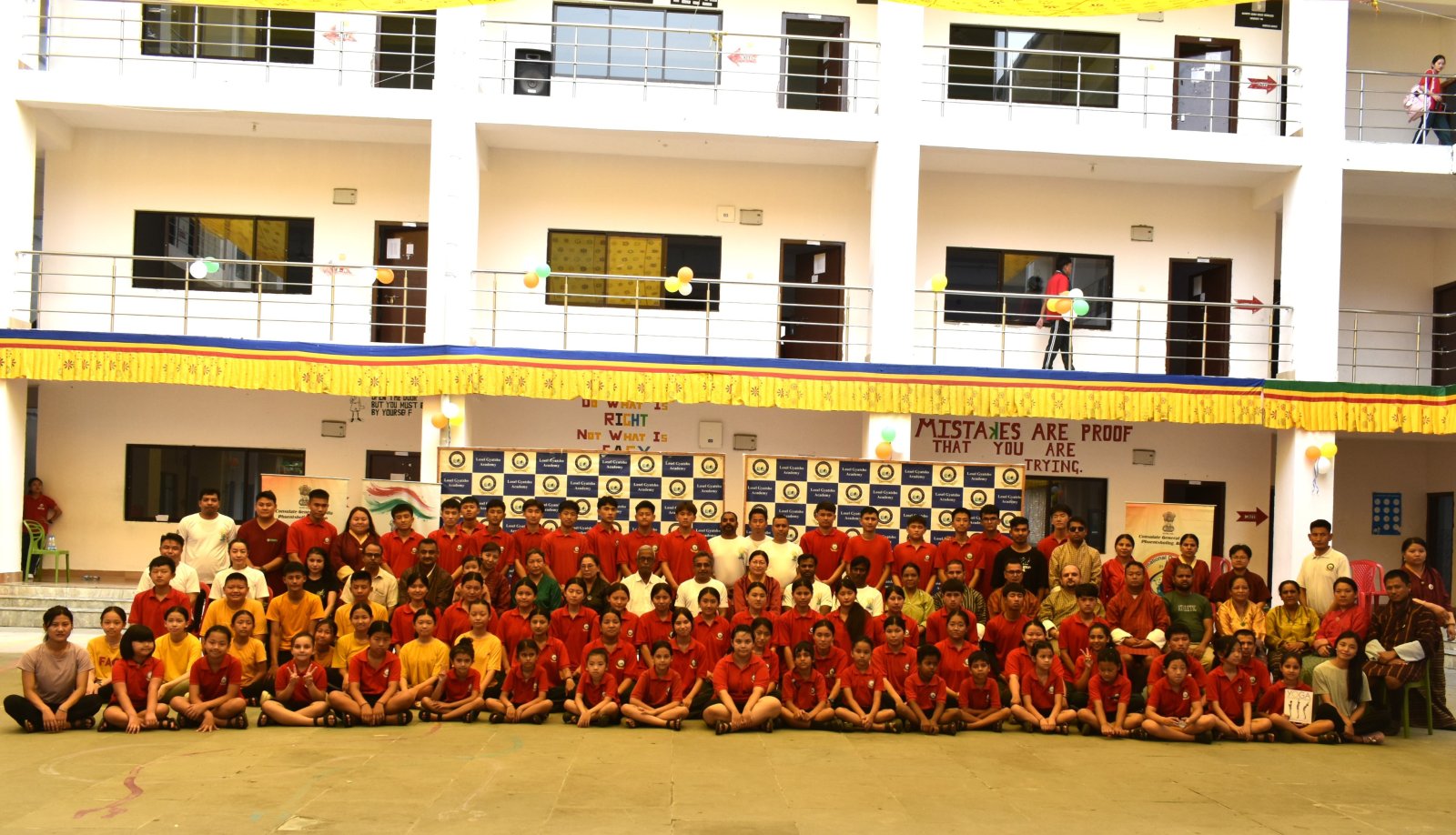 CGI Phuentsholing organized a guided yoga session at Losel Gyatsho Academy,Gelephu (11-06-2025)