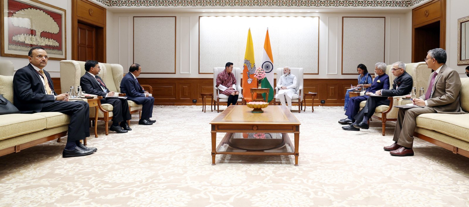 PM meets His Majesty the King of Bhutan, Jigme Khesar Namgyel Wangchuck, in New Delhi