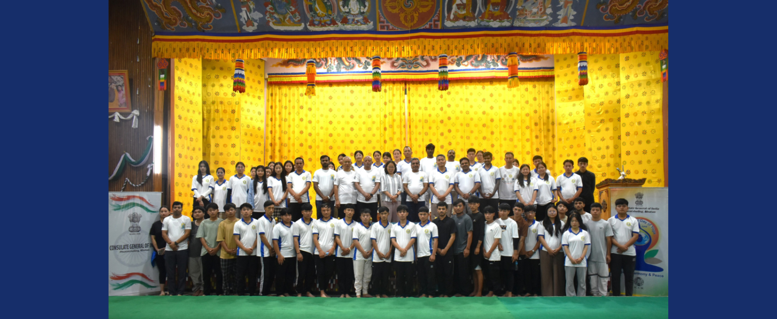 CGI Phuentsholing, conducted a guided yoga session  at Jigme Namgyel Engineering College, Dewathang, Samdrup Jongkhar (16-06-2025)