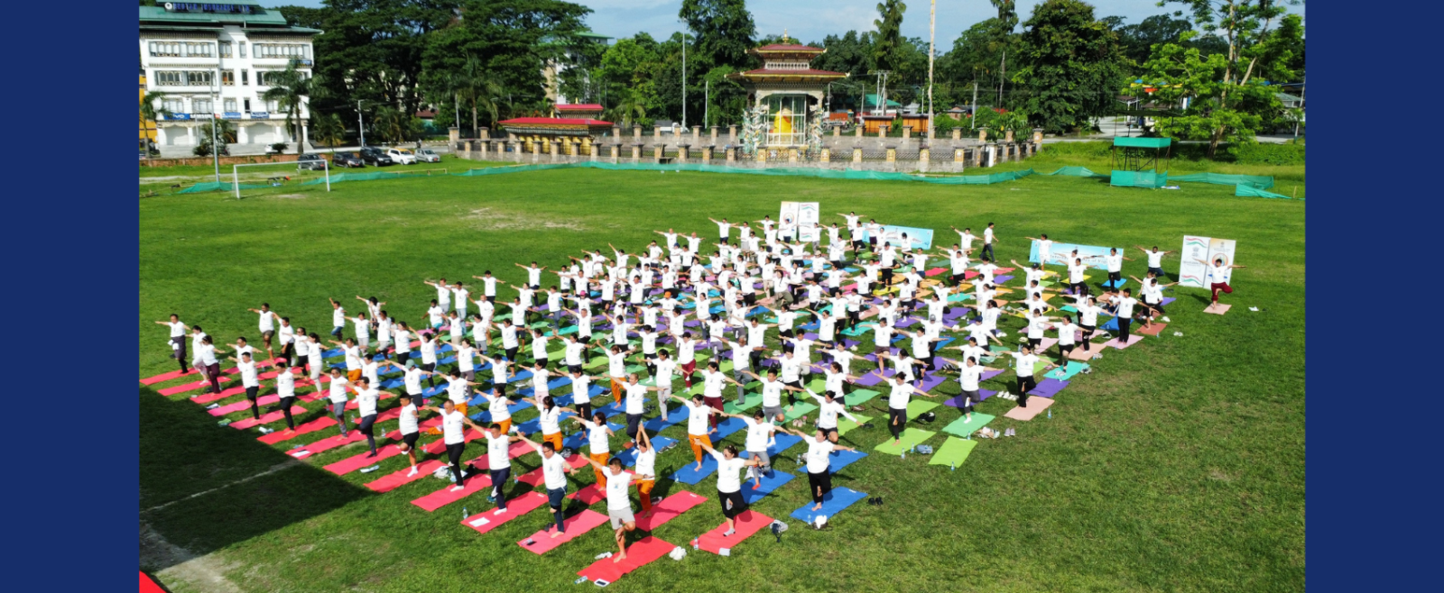 Celebration of the 11th International Day of Yoga at Gelephu Mindfulness City